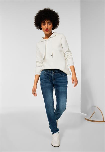 Loose Fit Jeans dark blue random wash