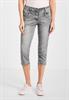 Loose Fit Jeans in 3/4-Länge grey washed