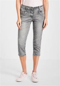Loose Fit Jeans in 3/4-Länge grey washed
