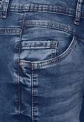 Loose Fit Jeans mid blue used wash