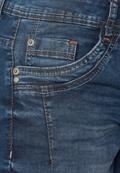 Loose Fit Jeans mid blue used wash