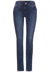 Loose Fit Jeans mid blue used wash