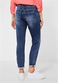 Loose Fit Jeans sky blue knit washed