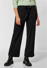 Loose Fit Jerseyhose black