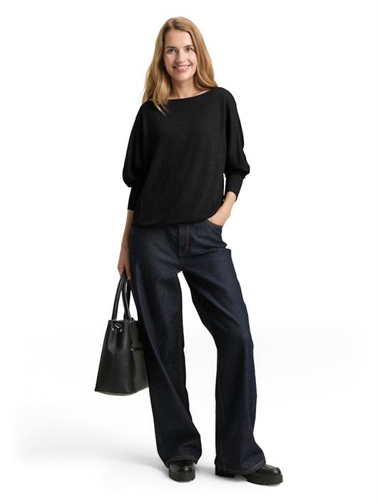 loose-fit-langarmshirt-mit-glitzer-effekt-deep-black