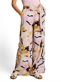 Loose Fit Palazzo Hose mit Muster big abstract flower print