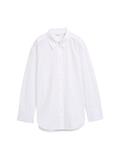Loose Fit Popeline Hemdbluse white