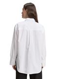 Loose Fit Popeline Hemdbluse white