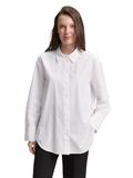 Loose Fit Popeline Hemdbluse white