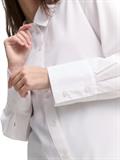 Loose Fit Popeline Hemdbluse white