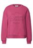 Loose Fit Print Pullover dark candy pink
