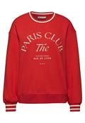Loose Fit Print Sweatshirt racing red