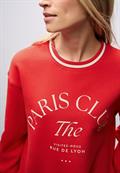 Loose Fit Print Sweatshirt racing red