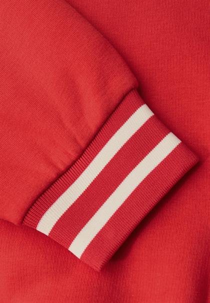 Loose Fit Print Sweatshirt racing red