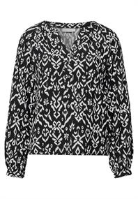 Loose Fit Raglan Bluse black