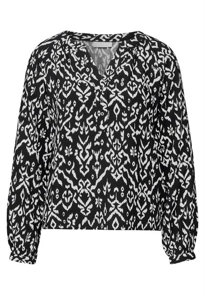 Loose Fit Raglan Bluse black