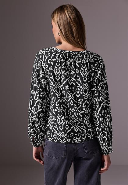 Loose Fit Raglan Bluse black