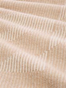 Loose Fit Ripp Strickpullover mit Muster beige plaited structure knit