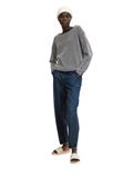 Loose Fit Strickpullover aus Baumwolle navy bubble structure