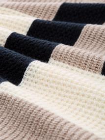 Loose Fit Strickpullover mit Colour Blocking taupe structured colorblock