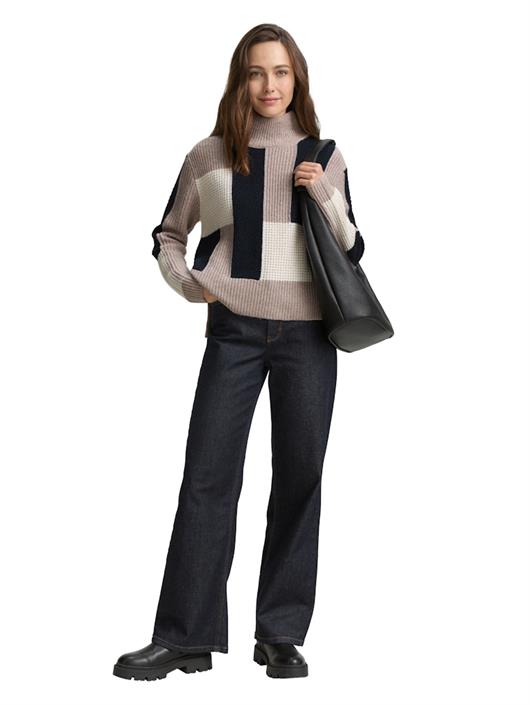 loose-fit-strickpullover-mit-colour-blocking-taupe-structured-colorblock