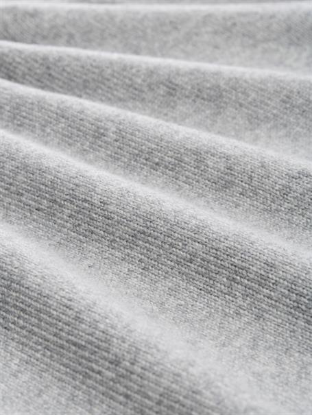 Loose Fit Strickpullover mit Stehkragen medium silver grey melange