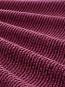 Loose Fit Strickpullover mit Stehkragen red rib structure