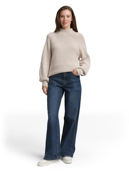 loose-fit-strickpullover-mit-stehkragen-soft-taupe-rib-structure