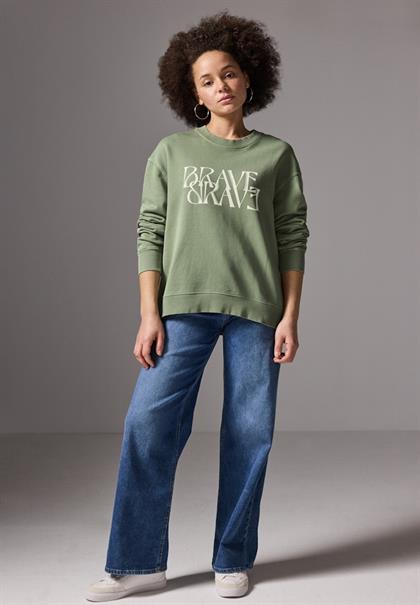 Loose Fit Sweater slate green
