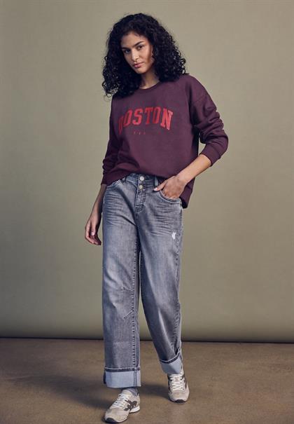 Loose Fit Sweatshirt royal plum