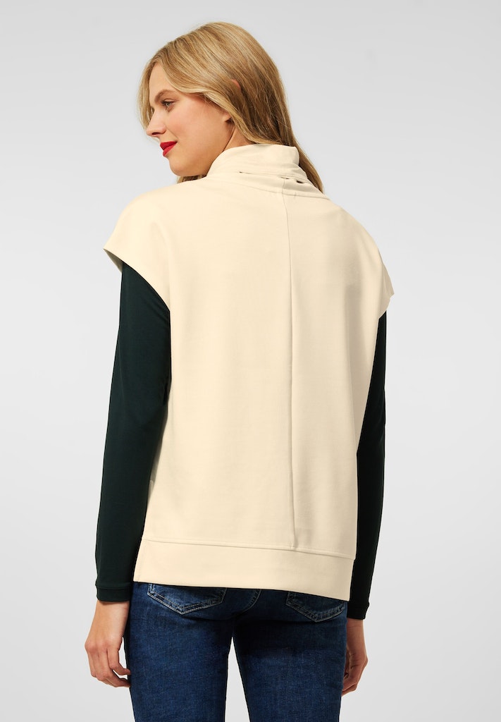 One Damen Street Loose beige Sweatweste Fit Sweatshirt bequem online kaufen bei creamy
