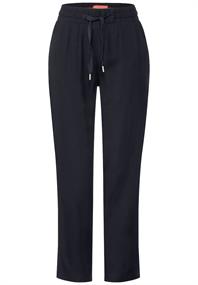 Loose Fit Viskose Hose dark vintage blue