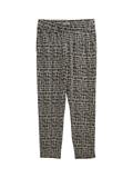 Loose Slim Hose abstract black grid design