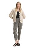 Loose Slim Hose abstract black grid design