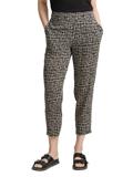 Loose Slim Hose abstract black grid design