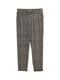 Loose Slim Hose abstract black grid design