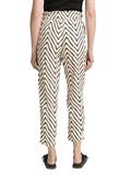 Loose Slim Paperbag Hose natural zig zag design