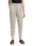 Loose Slim Paperbag Hose natural zig zag design