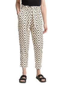 Loose Slim Paperbag Hose natural zig zag design
