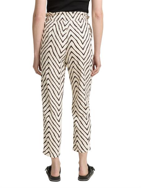 Loose Slim Paperbag Hose natural zig zag design