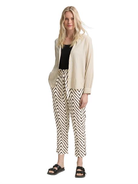 Loose Slim Paperbag Hose natural zig zag design
