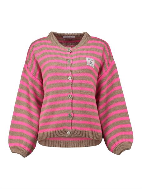 LS A CD Av44a beige-neon pink stripe
