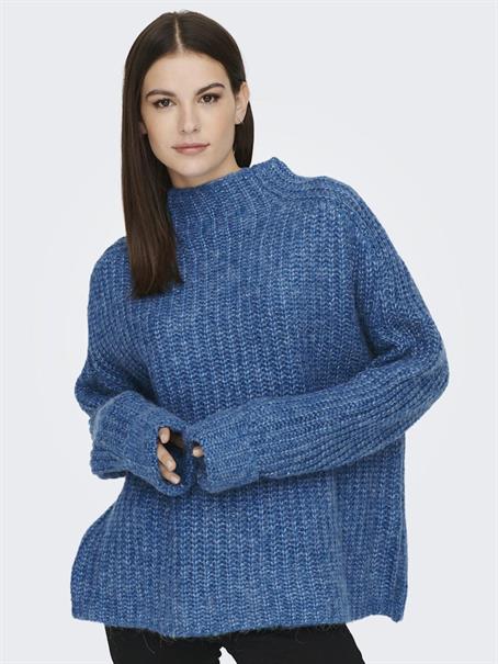 LSUANAIS WOOL L/S HIGHNECK PULLOVER KNT blue sapphire