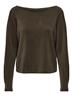 LSUGAIA L/S BOATNECK TOP SWT coffee bean