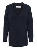 LSUKAYLA WOOL L/S V-NECK PULLOVER KNT night sky