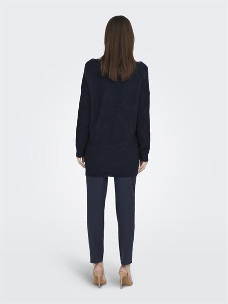 LSUKAYLA WOOL L/S V-NECK PULLOVER KNT night sky