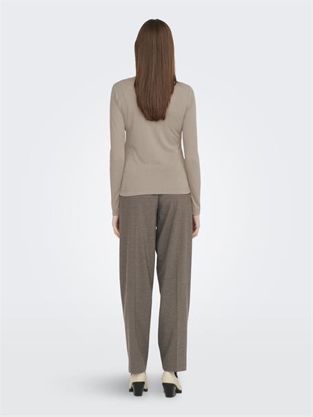 LSUPRIMO TENCEL L/S HIGHNECK TOP JRS natural