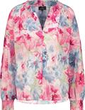Luftige Bluse pink gemustert