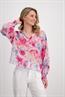 Luftige Bluse pink gemustert
