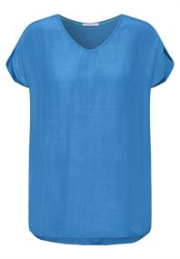 Luftige Viskose Bluse azure blue